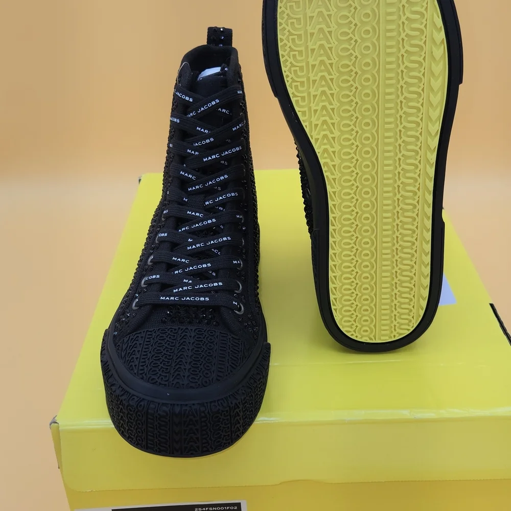 Marc Jacobs Black High-Top Sneakers - Picture 3 of 9